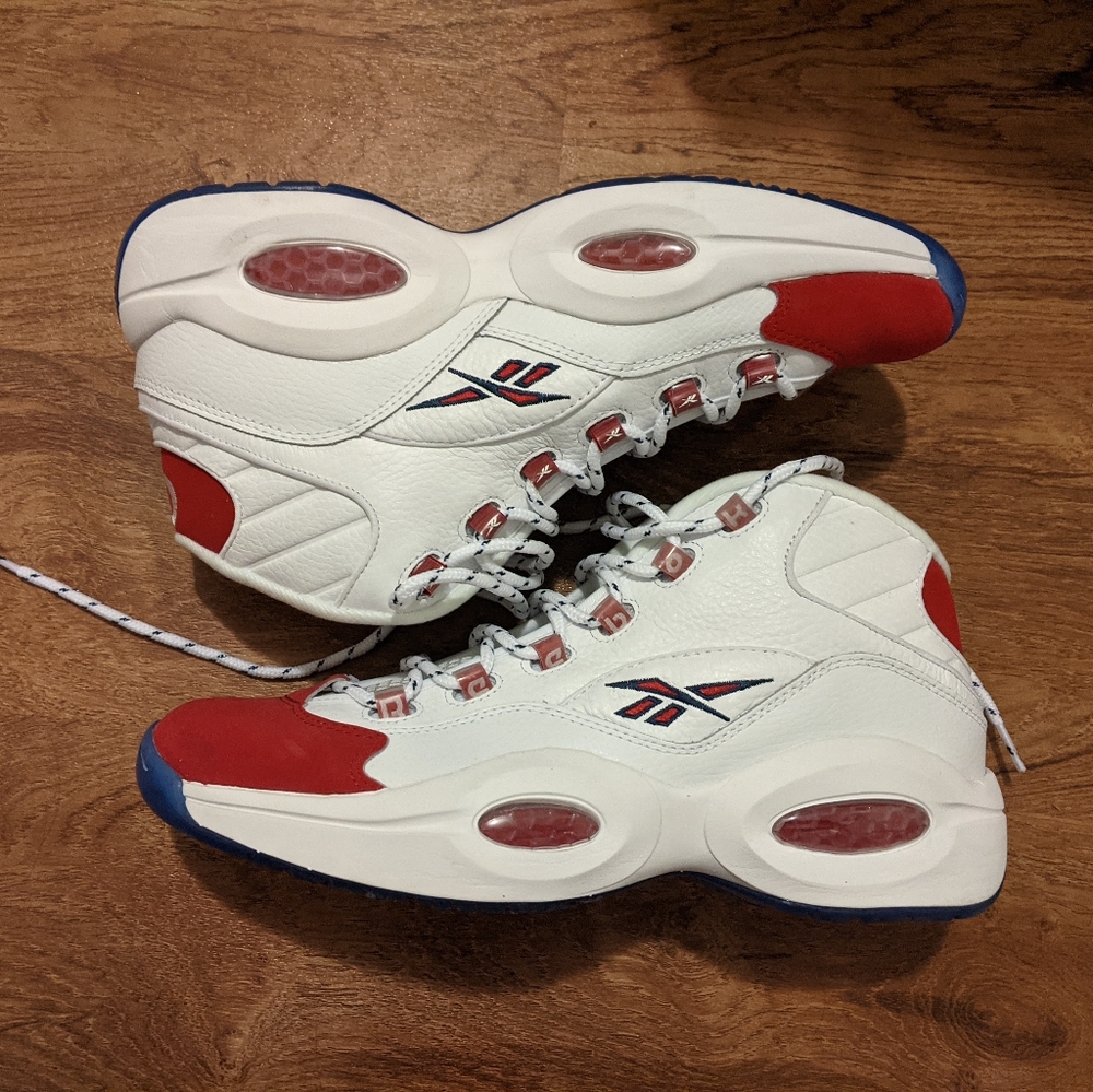 Reebok Question Mid OG Red Toe 2020 Size 11